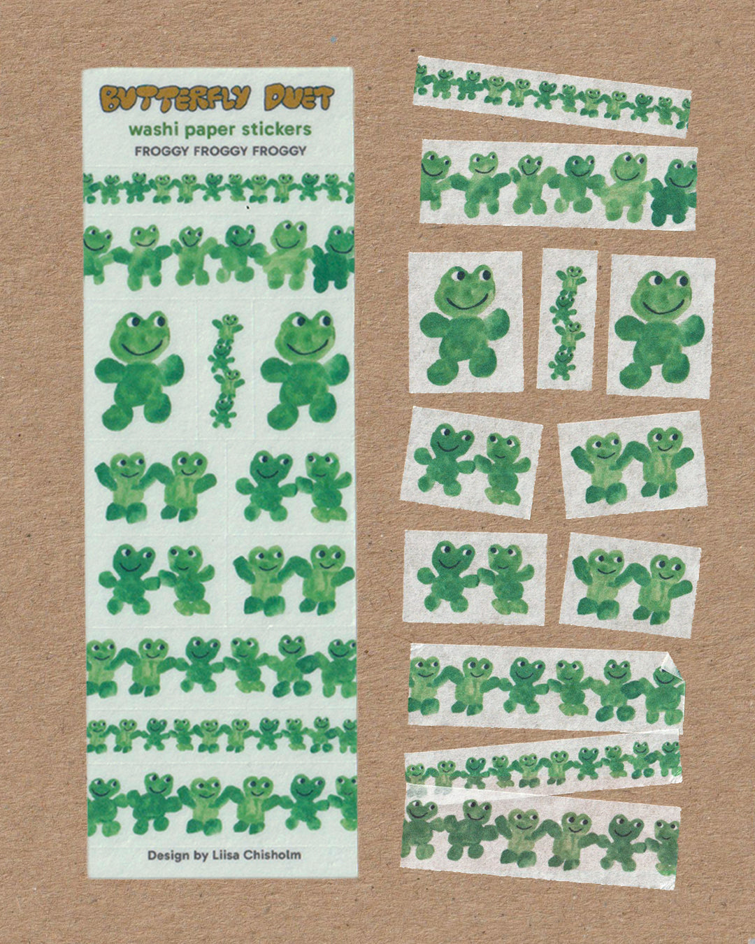 Froggy Froggy Froggy - Washi Paper Sticker Sheet