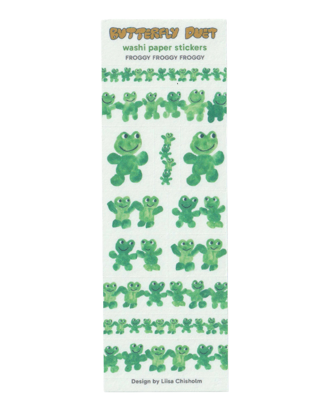 Froggy Froggy Froggy - Washi Paper Sticker Sheet